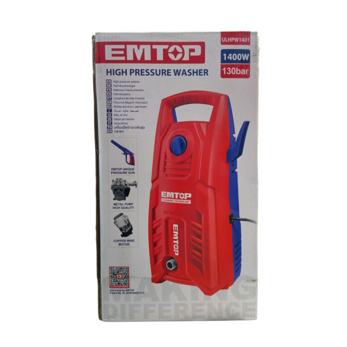 EMTOP pressure washer electric 1400 watts 1900psi