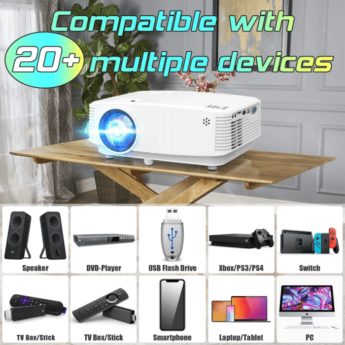 projector mini compatible with dvd player usb tv stick smartphone