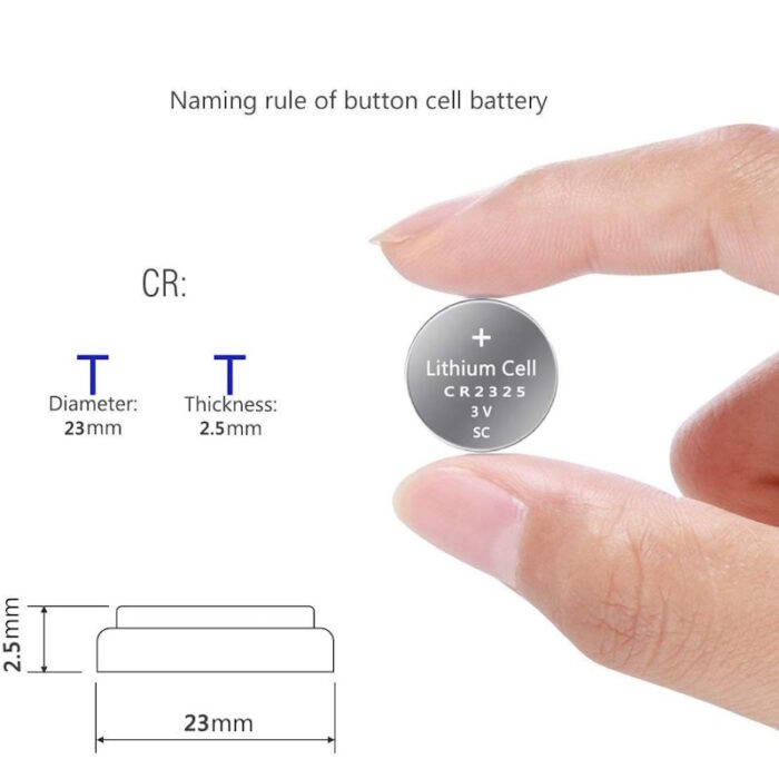 Coin Cell Battery CR2325 Lithium Replaces DL2325, BR2325