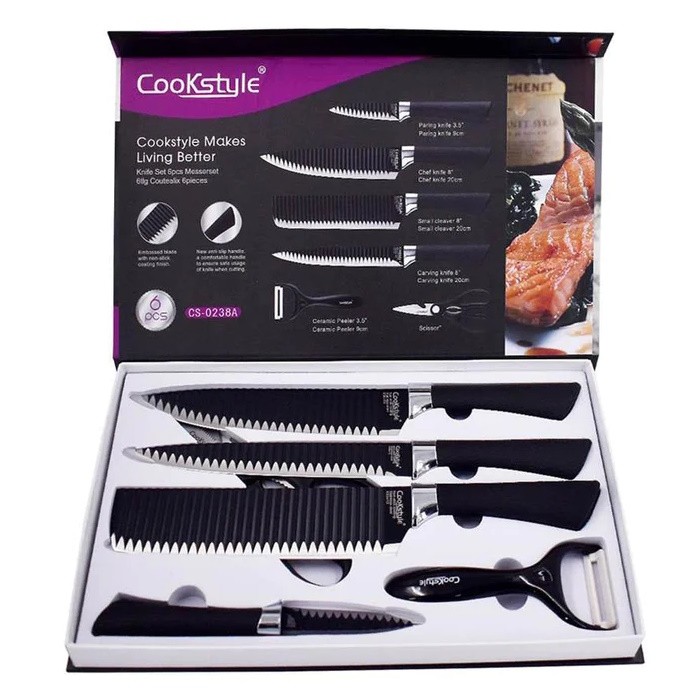 Cookstyle Stainless Steel Kitchen Knife Set