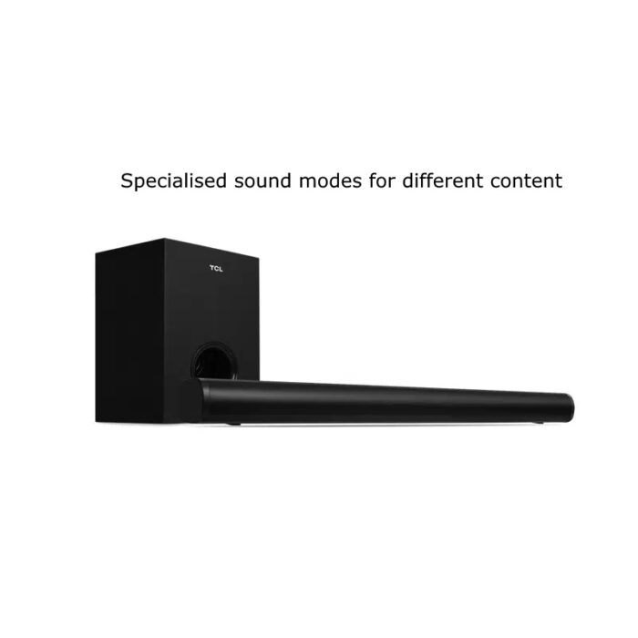 TCL soundbar and subwoofer