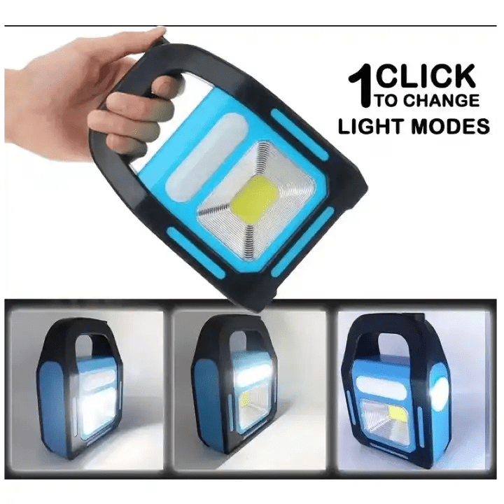 3 In 1 Portable USB Rechargeable LED Light Solar Emergency Light