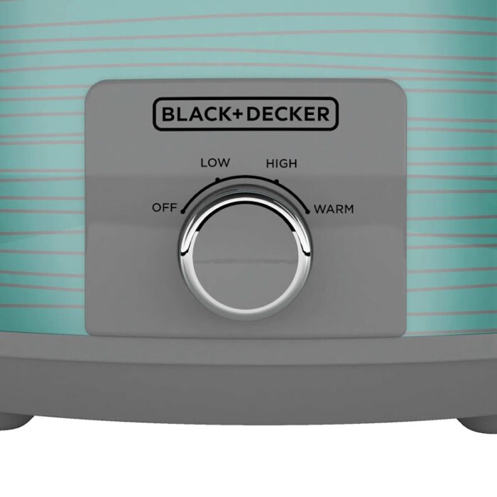 BLACK+DECKER 7 Quart Dial Control Slow Cooker with Lid Holder
