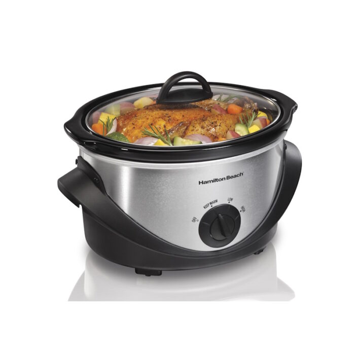 Hamilton Beach 4 Quart Slow Cooker, Silver