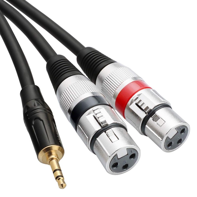 Dual XLR to 3.5mm Stereo