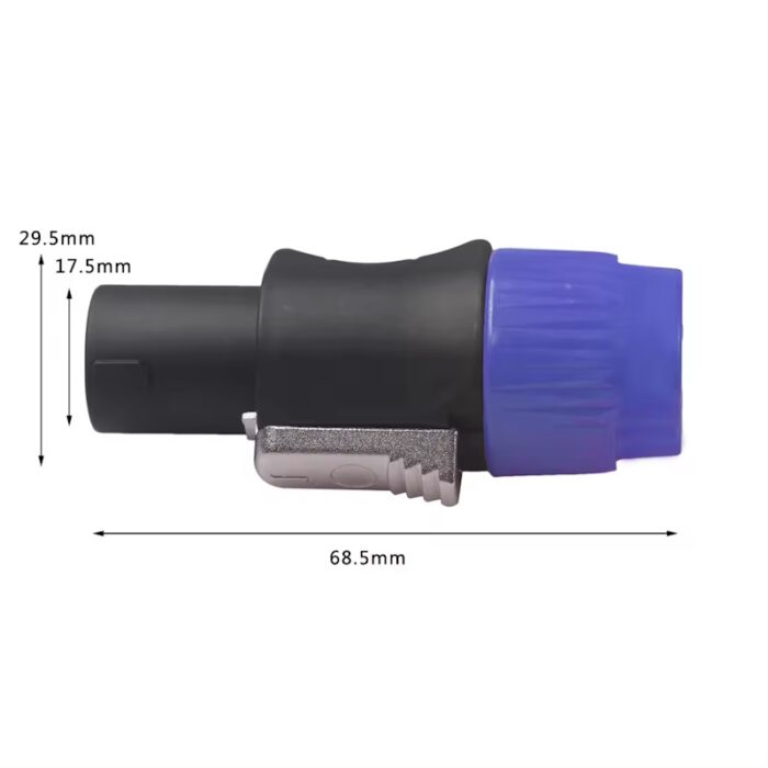 SPEAKON Connector 4 Pin Male Plug Audio Adapter dimensions