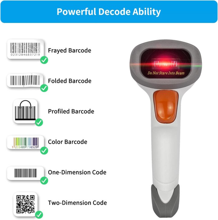 barcode scanner wireless bluetooth and cord