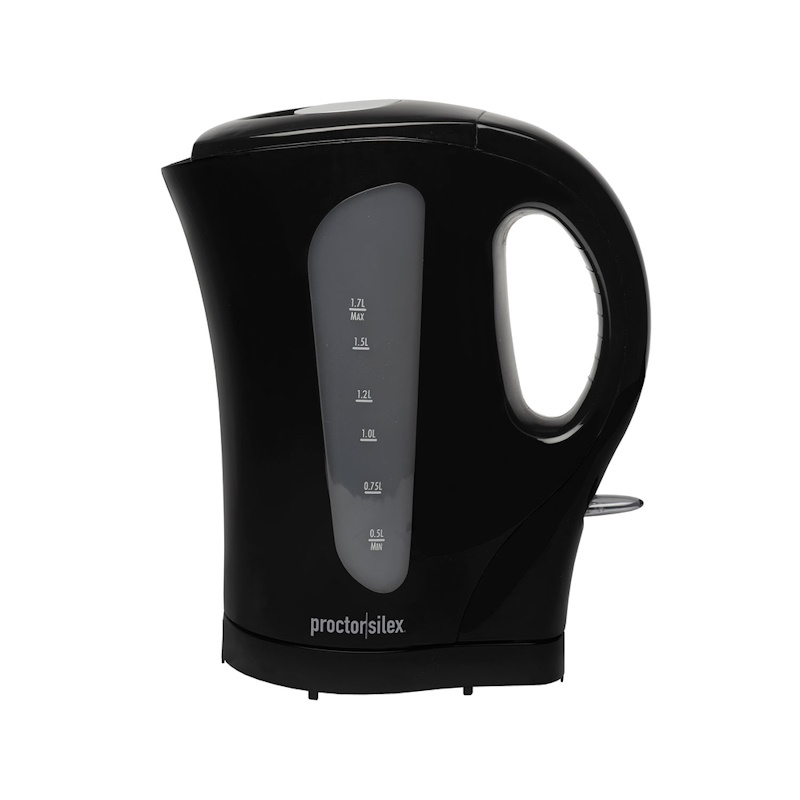 proctor silex 1.7 liter electric black