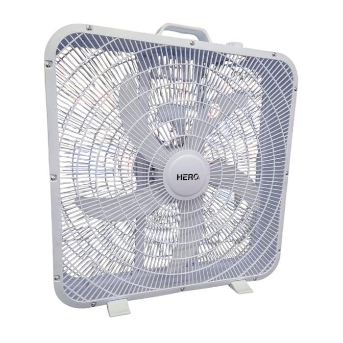 hero box fan 20 inches white