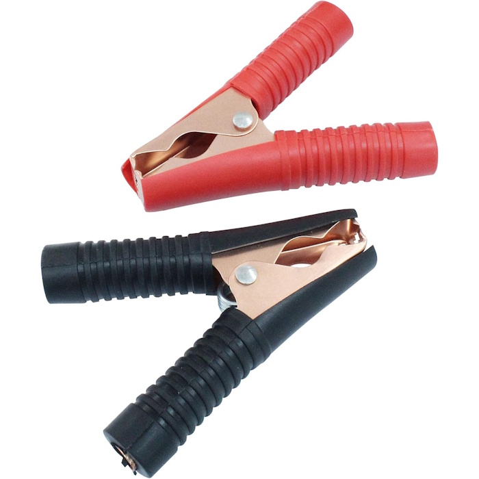 Alligator Clamps 100A red and black positive and negative terminals Jumper cable clamps