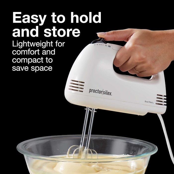 Proctor Silex Easy Mix 5-Speed Electric Hand Mixer