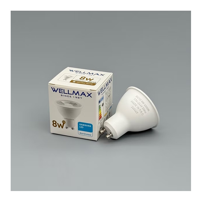 wellmax led bulb gu10 cool light 6500k