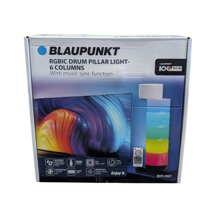 Blaupunkt Drum Pillar Light RGBIC Model BKPL9887