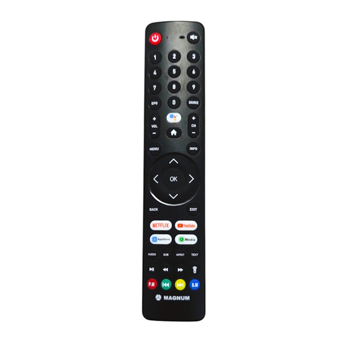 Magnum TV Remote for Android Smart Television with Youtube and Netflix button