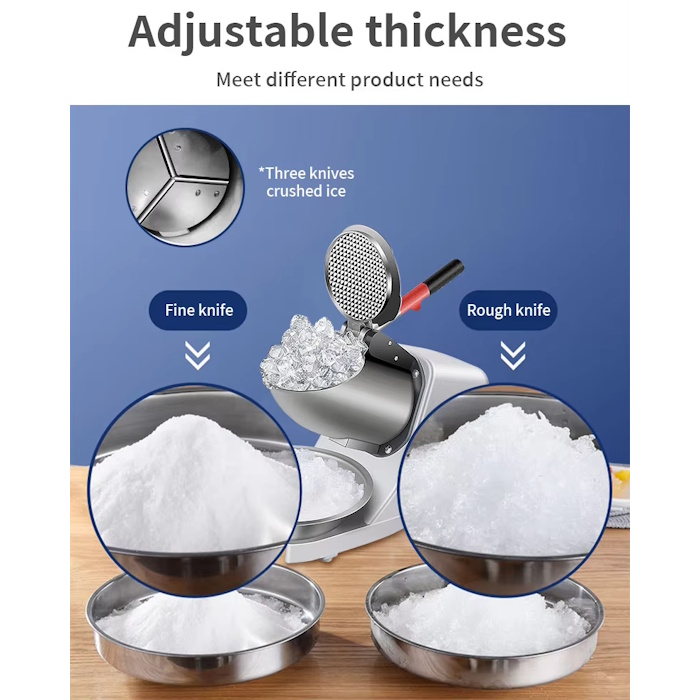 Electric Ice Crusher with Food Grade Plastic Parts