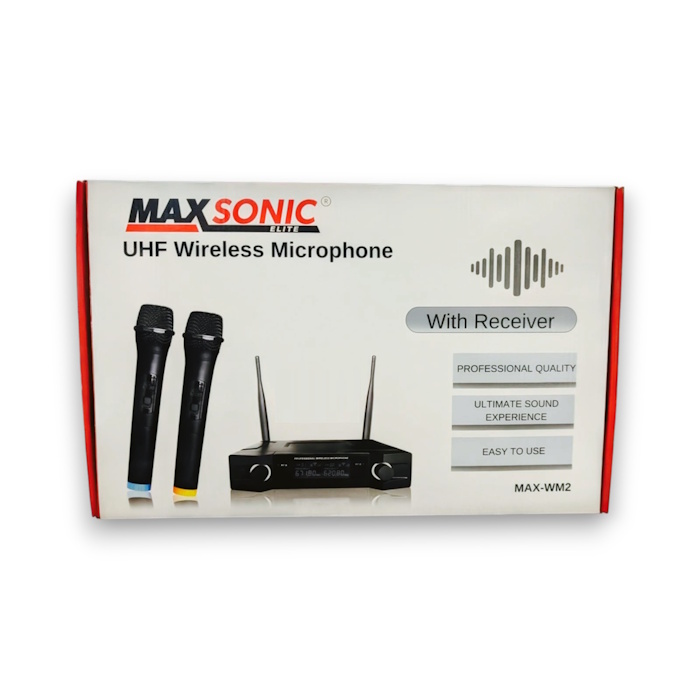 Maxsonic Dual UHF Wireless Microphone
