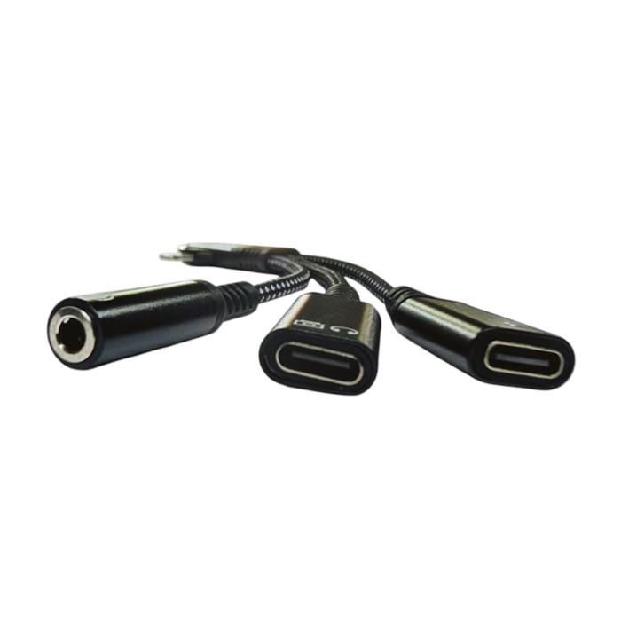 multi-port splitter adapter USB Type-C and iPhone