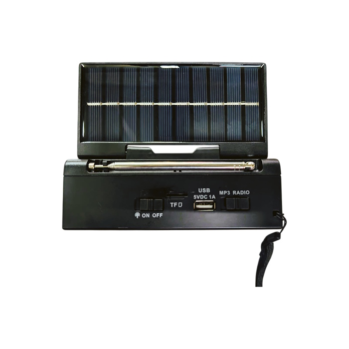 Solar radio with LED torchlight rechargeable