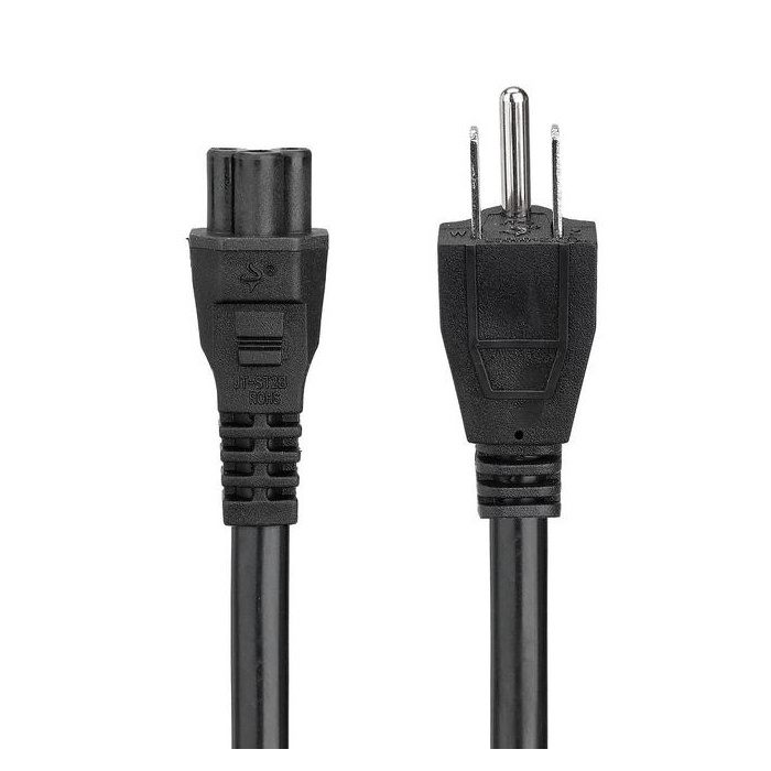 Universal 3-SLOT Mickey Mouse Power cable cord will fit any 3 Prong Tv Monitor Laptop Notebook AC Adapter
