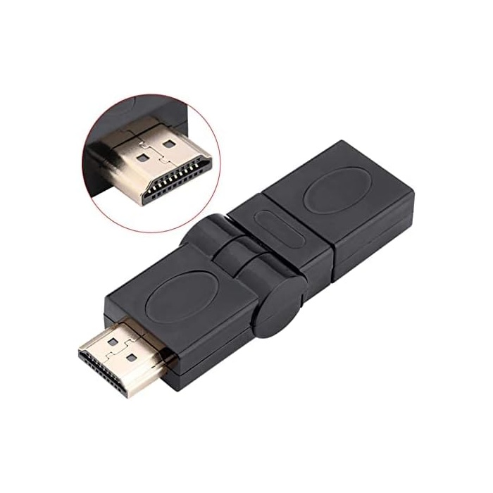 HDMI male-to-female swivel adapter